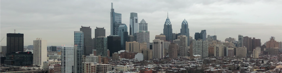 Philadelphia skyline from CHOP's Roberts Research Building