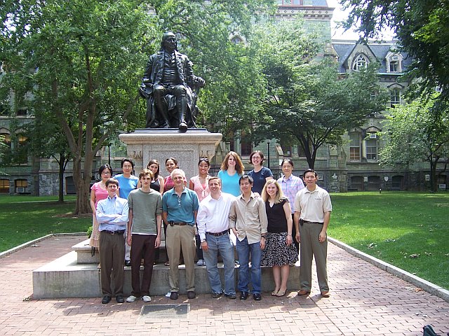 photo of Scherer lab staff on Penn campus