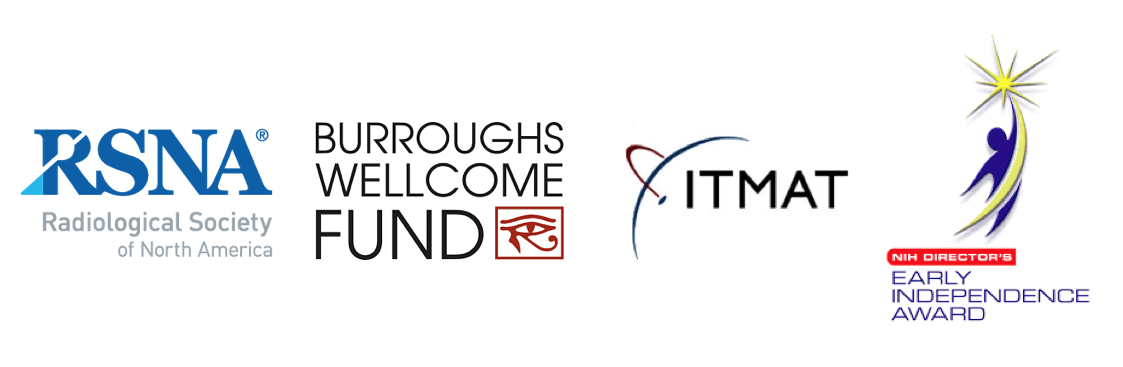 Logos: Radiological Society of North America; Burroughs Wellcome Fund; ITMAT; NIH Director's Early Independence Award