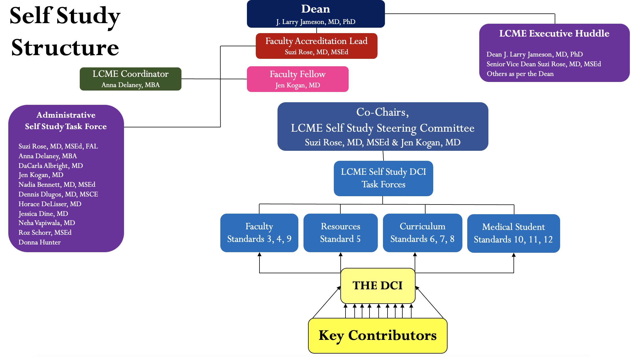 Self Study Committee Structure