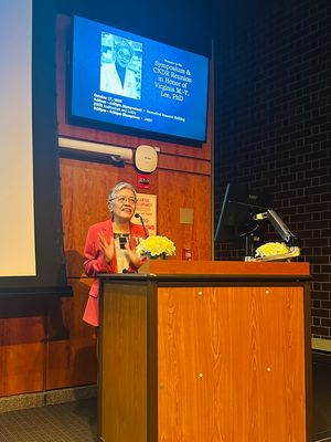 Virginia Lee gives final remarks