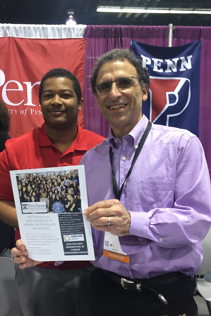 Dr. Pear with Nagee Brown from the Office of Research and Diversity at ABRCMS 2019