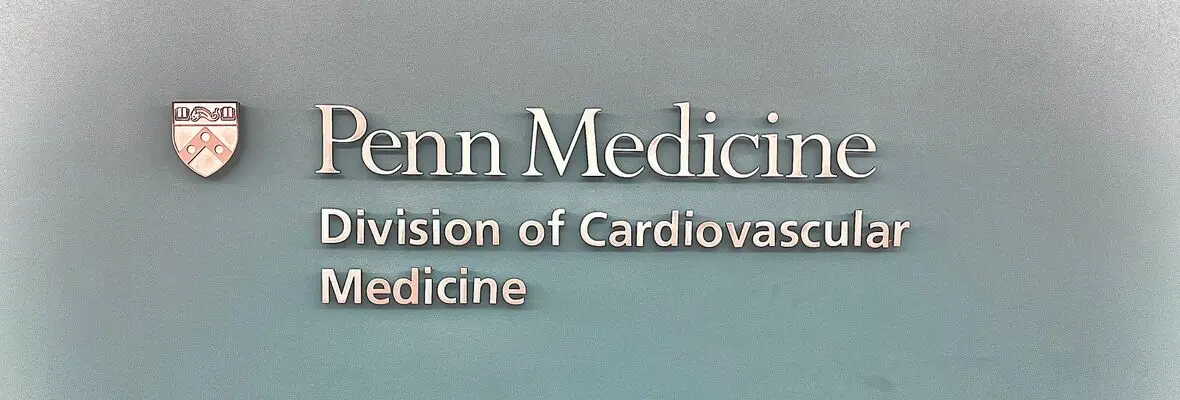 Penn Medicine Division of Cardiovascular Medicine Wall Sign