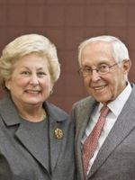 Joan and John Thalheimer Standing side by side smiling 